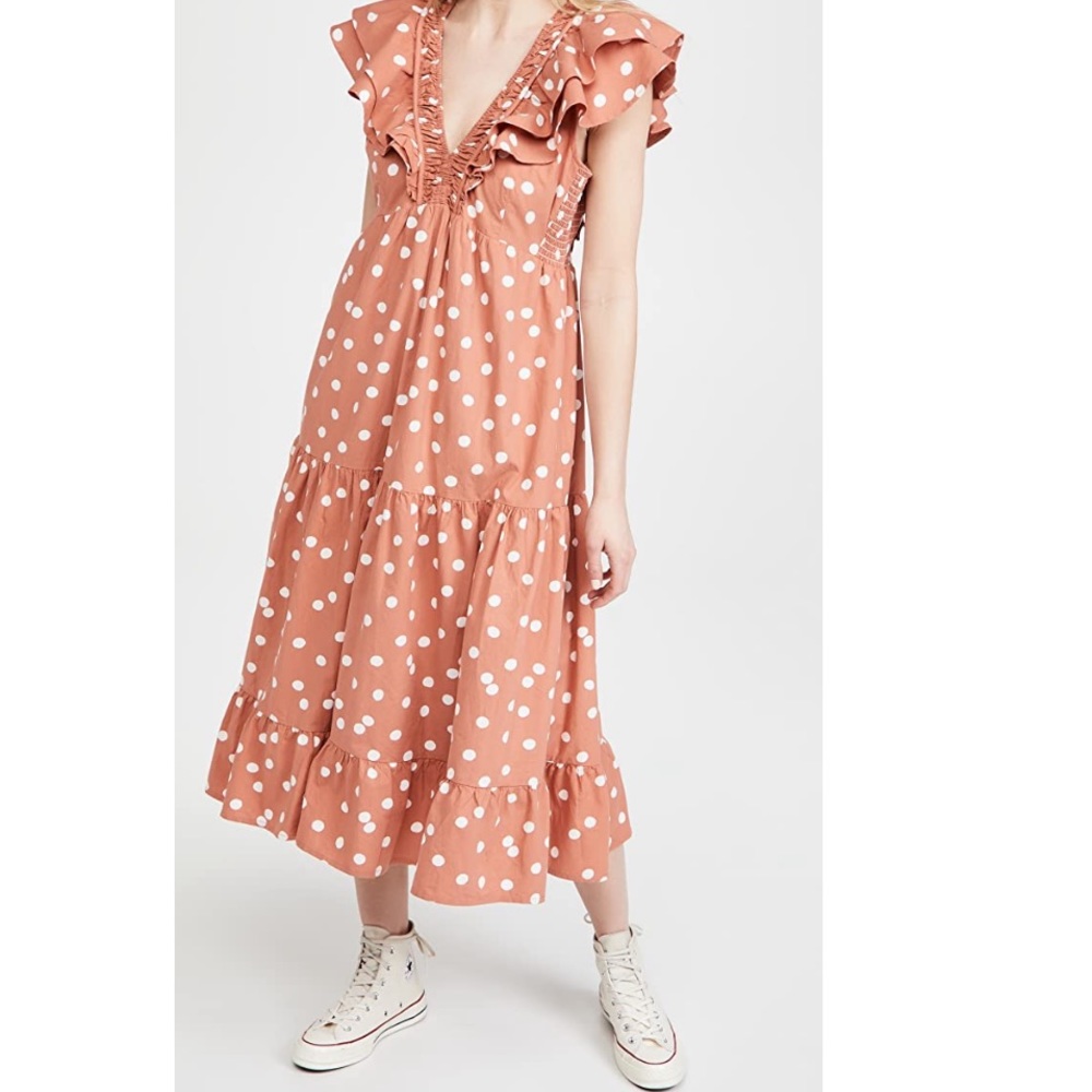 NWT Roller Rabbit Polka Dot Ondine Dress Medium